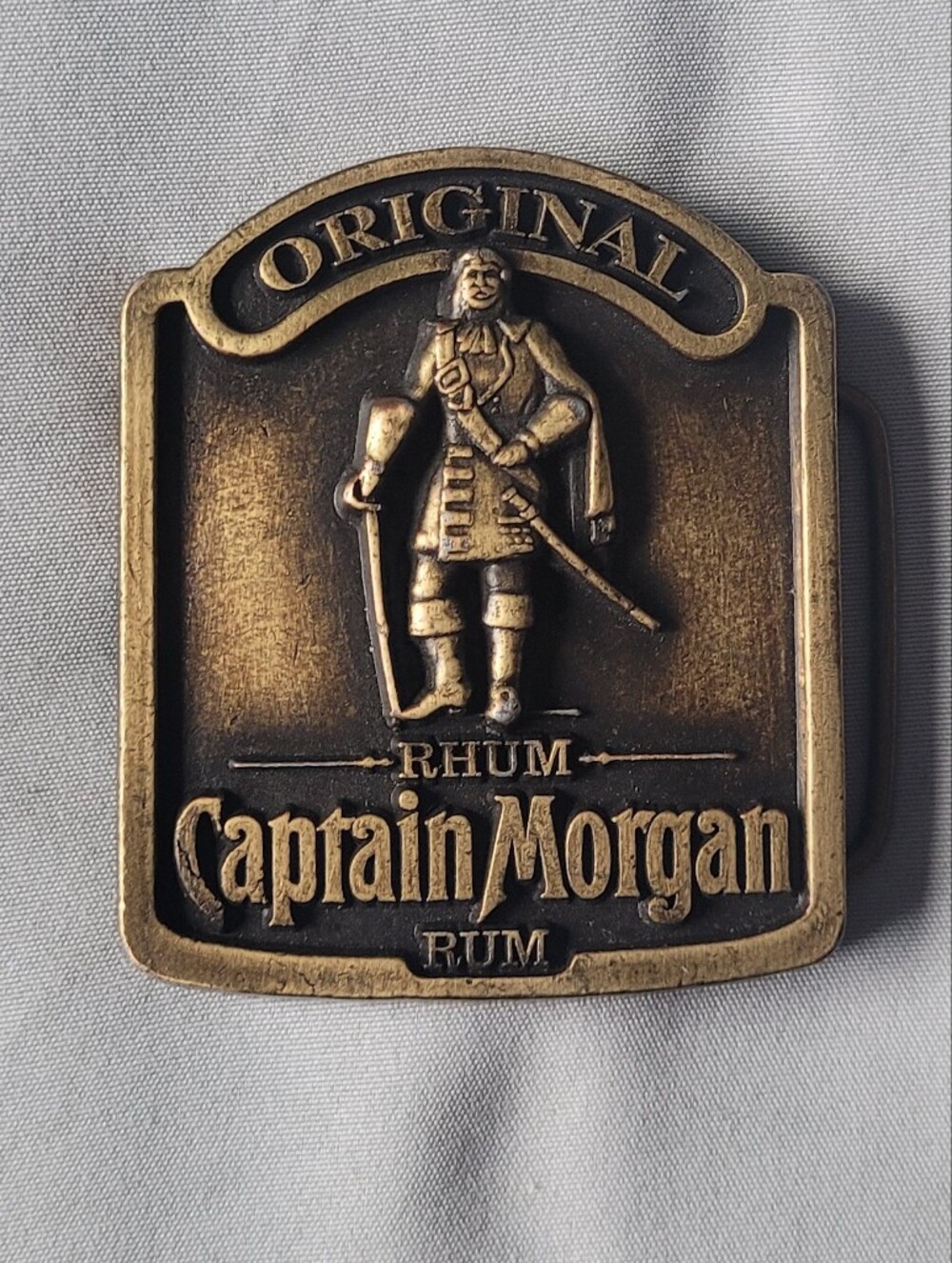 Captain Morgan Rum Brass Tone Belt Buckle